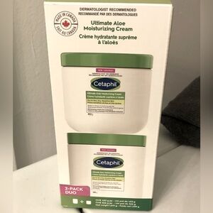 Cetaphil Ultimate Aloe cream large size pack 2 NWT
